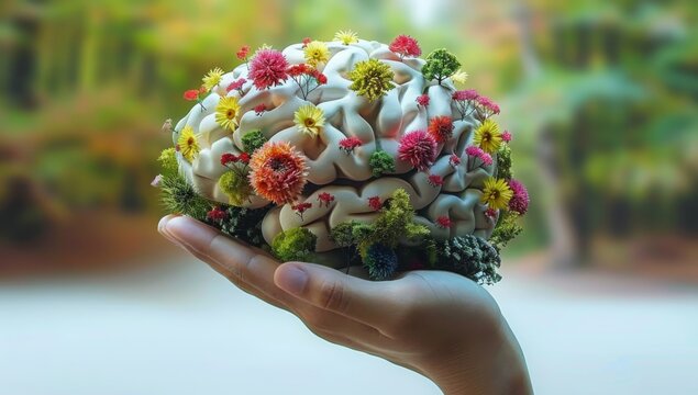 World Mental Health Day concept with a focus on psychology, mental health care, and awareness. Promoting mind wellness and the importance of mental well-being in everyday life.
