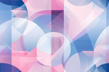 abstract geometric elements and shapes, infinite loop concept, fusion of Chinese and Western cultural elements