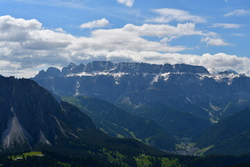 Schöne Landschaft  auf Seceda in Südtirol 