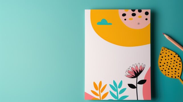 A colorful and playful letterhead with a whimsical illustration. The letterhead features a fun design with a bright color scheme. The letterhead is designed to create a friendly and approachable look