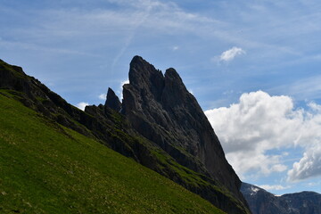 Schöne Landschaft auf Seced in Südtirol 