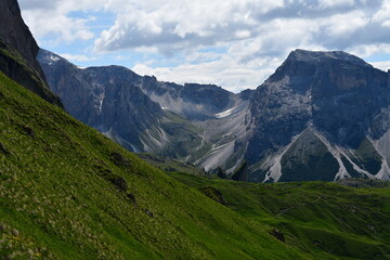 Schöne Landschaft bei Seceda in Südtirol 