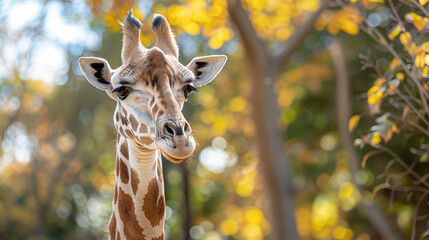 Obraz premium Portrait of giraffe, outdoor