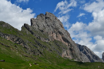 Obraz premium Schöne Landschaft auf Seceda in Südtirol 