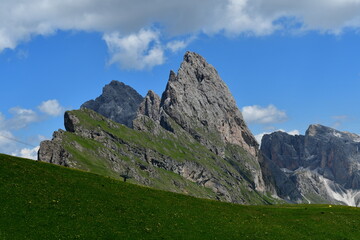 Sch&ouml;ne Landschaft auf Seceda in S&uuml;dtirol 