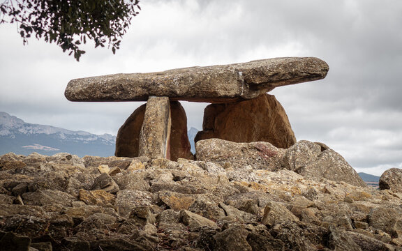Ancient dolmen in Alava, Spain