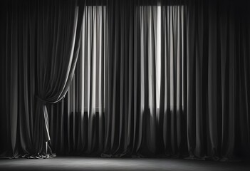 Dark velvet curtains theater background screen, wallpapre, texture, set, sample