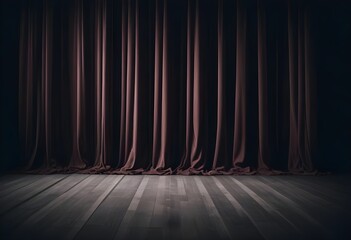 Dark velvet curtains theater background screen, wallpapre, texture, set, sample