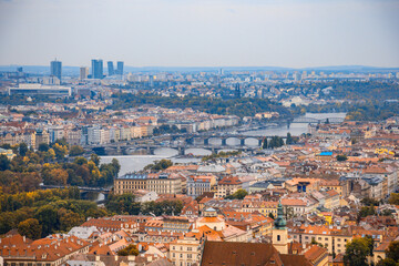 Obraz premium Prague, Czech Republic - Prague Royal Palace overlooking the city