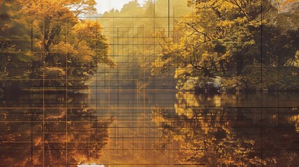 Autumn Forest Reflection.