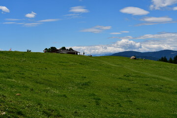 Schöne Landschaft bei Völs am Schlern in Südtirol 