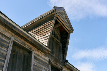 Detail from the old town at Laerdalsoeyri by Laerdal in western Norway of June 2024.