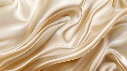 Obraz premium Abstract vector background resembling luxury beige or creamcolored fabric waves or liquid textures Soft creases resembling satin silk or cotton materials