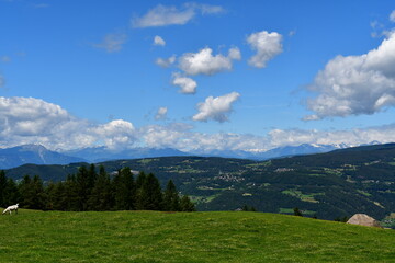 Fototapeta premium Schöne Landschaft bei Völs am Schlern in Südtirol 