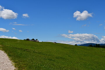 Schöne Landschaft bei Völs am Schlern in Südtirol 