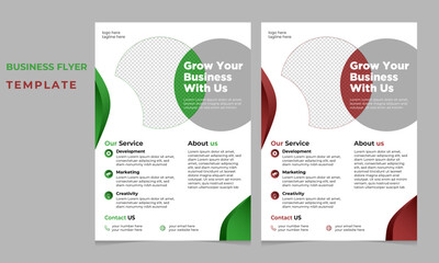 Colorful Corporate business flyer design 