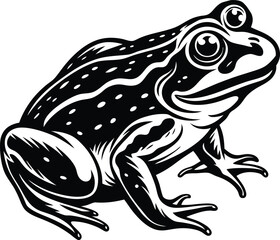 American bullfrog vector clipart for printable digital graphics and designs