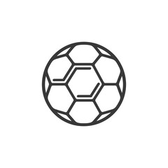 Obraz premium football minimalist line art icon logo symbol