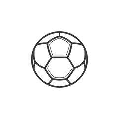 football minimalist line art icon logo symbol