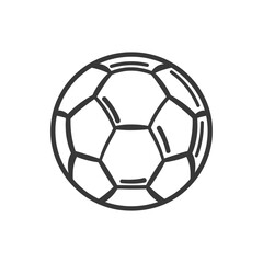Fototapeta premium football minimalist line art icon logo symbol