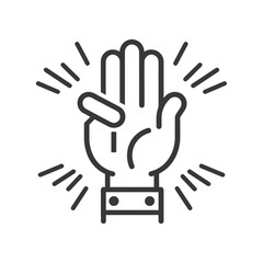 Obraz premium great job minimalist line art icon logo symbol