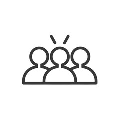 group minimalist line art icon logo symbol
