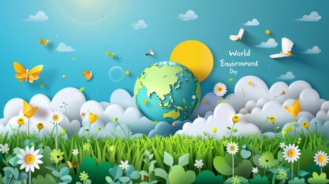 World Environment Day is celebrated on June 5th to raise awareness about the importance of protecting our planet."World Environment Day"