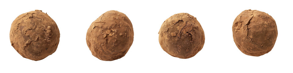 Naklejka premium set of A soft clay material, the circle plain on a transparent background