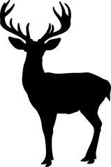 Obraz premium reindeer illustration isolated on transparent background. 
