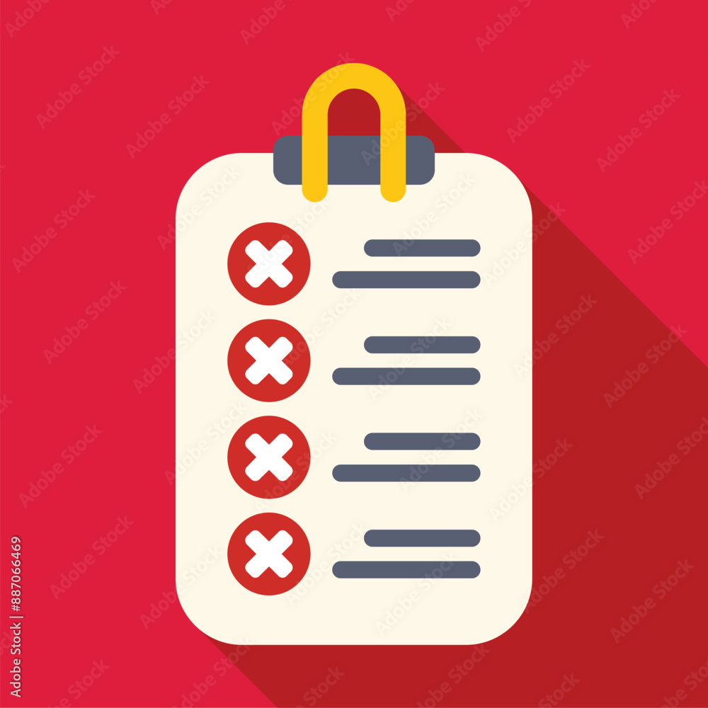 Poster clipboard showing check marks representing survey results or completed tasks