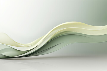 Obraz premium abstract minimalistic background with light green grey wave