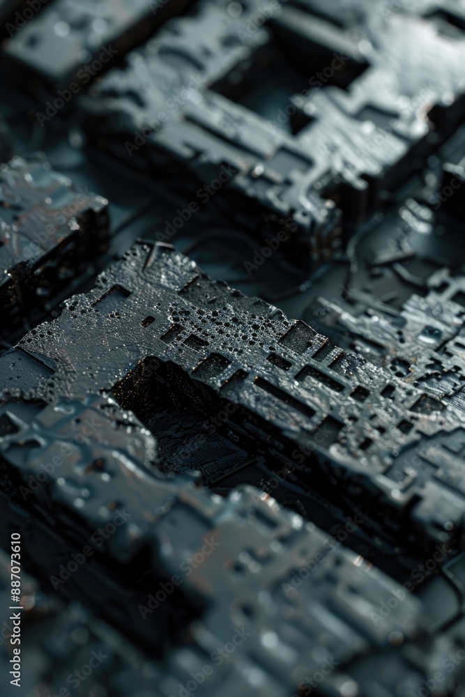 Poster A detailed view of a computer's internal components, perfect for technology-related stories and articles