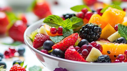 vegetarian fresh fruit salad delicious