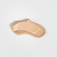 An elegant sample of a cosmetic swatch showcasing a rich shade and silky texture. Perfect for use in advertising campaigns, product catalogs, and sales presentations.