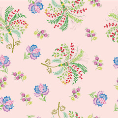 seamless floral pattern embroidery’s 