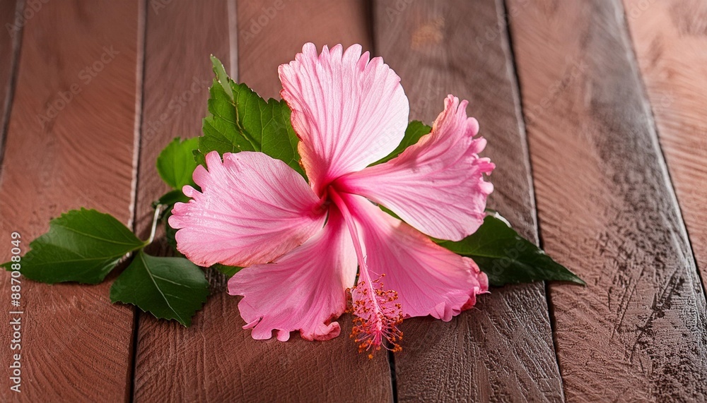 Canvas Prints pink hibiscus flower