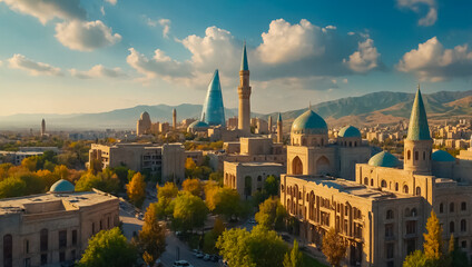 Naklejka premium Ganja beautiful city Azerbaijan