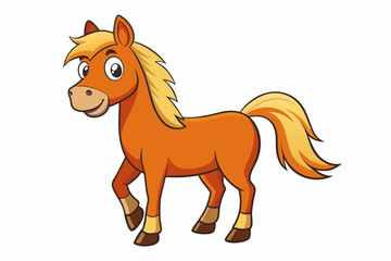 horse mascot vector illustration