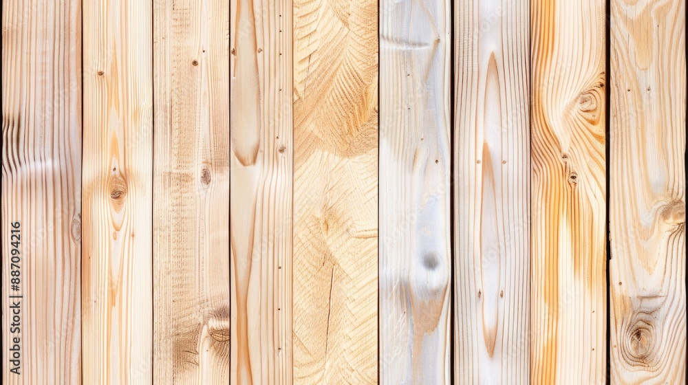 Poster several light brown wooden planks with visible grain patterns and a knot in the top plank seamless p