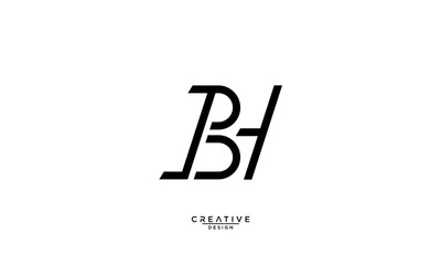 BH, HB, B, H, Abstract Letters Logo Monogram