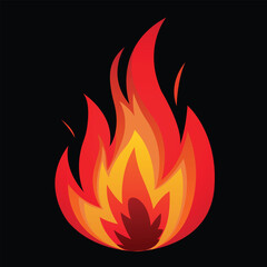 Fire Flame Vector Illustration Design 
