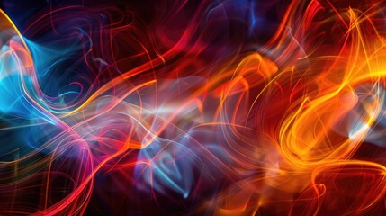 Fototapeta premium Abstract background created through slow and fast light painting