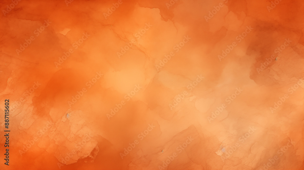 Wall mural Abstract Orange Watercolor Texture