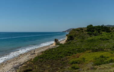 Fototapeta premium Scenic Gaviota Coastal Area vista west of Santa Barbara, Southern California
