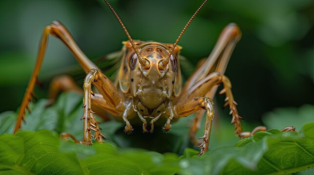 Animal Insect Predatory Bush Cricket Saga pedo Close up Wildlife Nature
