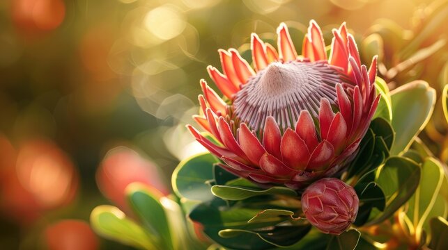 The King protea or king sugar bush Protea cynaroides is a distinctive member of Protea having the largest flower head in the genus The king protea is the national flower of South Africa
