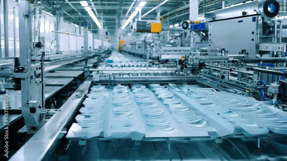 Aufkleber the speed and efficiency of the machines able to produce a high volume of plastic molds in a short a