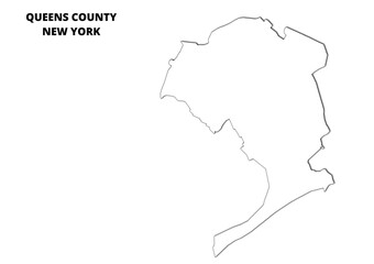 Queens County Map. New York