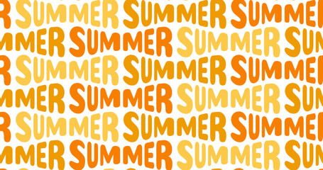 Summer Wallpaper, Seamless Pattern, Repeat Pattern, Yellow Background, Summer Vector, Summer Bright Wallpaper, Vector Illustration Background