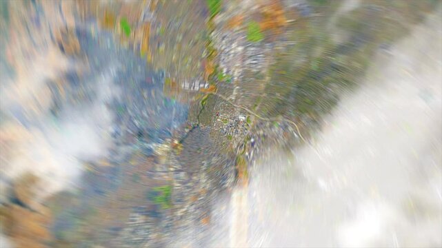 Zoom from space on San Jose City - California - USA - Zoon In